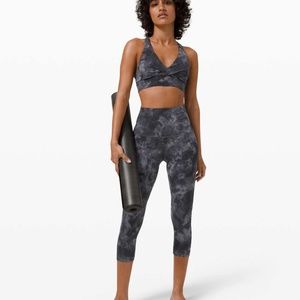 Lululemon Align™ High-Rise Crop 21" Diamond Dye Pitch Grey | Size 2 | GUC